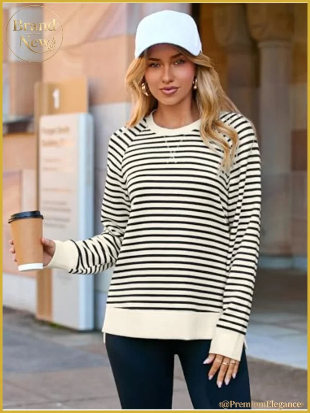Womens Crewneck Sweatshirt Long Sleeve Loose Fit Pullover